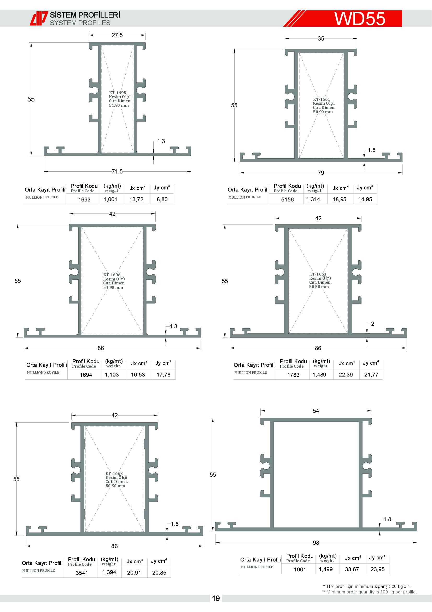 S 55 Yalıtımsız Alüminyum 15